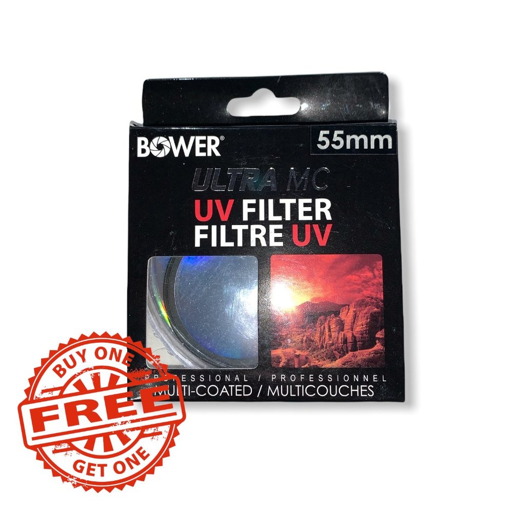 BOGO - Bower 55mm Double-Edged UV Filter (FMC55UV)
